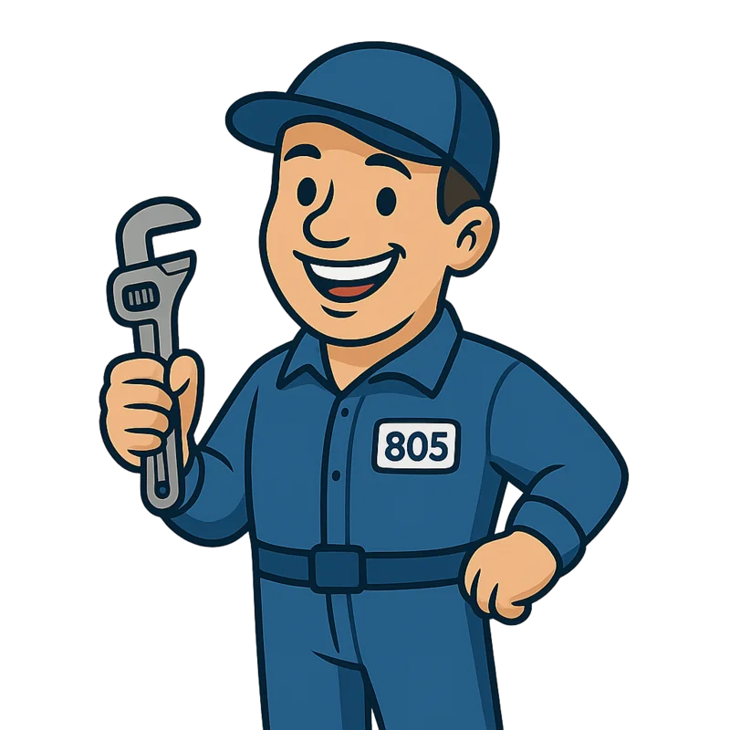 805 Plumbing Pros mascot